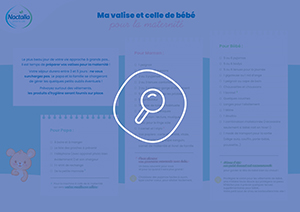 Valise pour la maternité